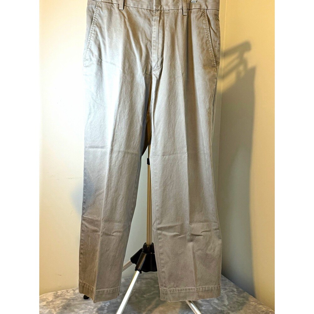 Banana Republic Men’s Gray Size 34 Rapid Movement Chino Cotton Twill Straight